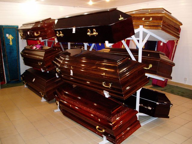 Магазин гробов для похорон