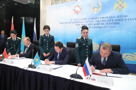 Спасательные службы России, Белоруссии и Казахстана продолжат развивать межведомственное взаимодействие