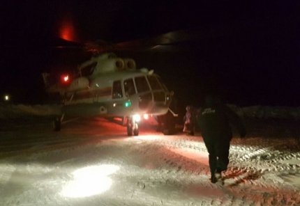 Вертолет МЧС России осуществил санитарную эвакуацию жителей поселка Ушма Свердловской области