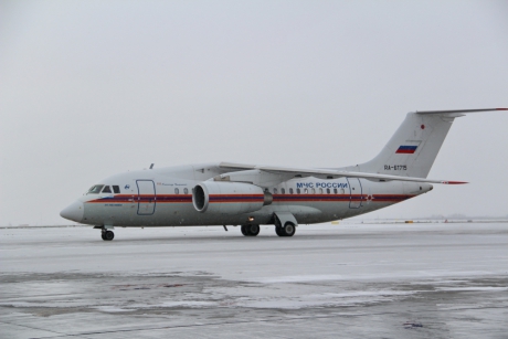 Спецборт МЧС России осуществляет санитарно-авиационную эвакуацию из г. Симферополя и г. Москвы