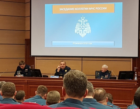 В чрезвычайном ведомстве под руководством Министра Владимира Пучкова состоялось заседание Коллегии МЧС России