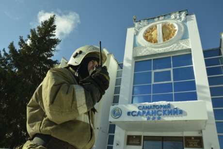 В Саранске отработали действия пожарно-спасательных подразделений на объекте проживания гостей Чемпионата мира по футболу FIFA-2018