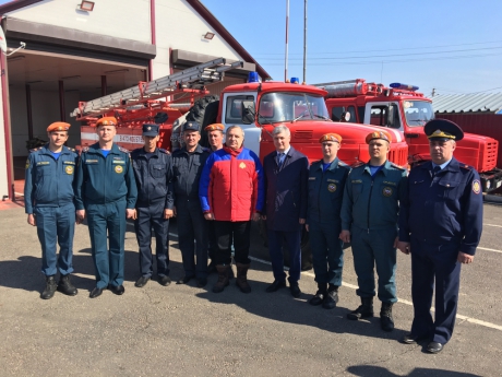 Владимир Пучков назвал образцовой добровольную пожарную команду из Ступино