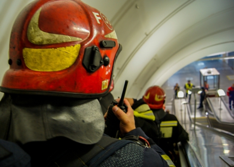 В московском метрополитене прошло пожарно-тактическое учение