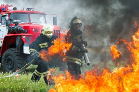 В Омской области состоялся межведомственный пожарный биатлон