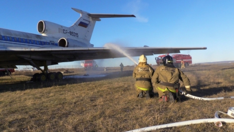 В Ульяновской области прошли пожарно-тактические учения на аэродроме