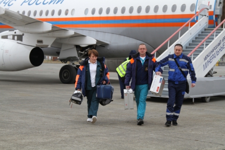 Спецборт МЧС России осуществил санитарно-авиационную эвакуацию тяжелобольных граждан из Владикавказа в Москву